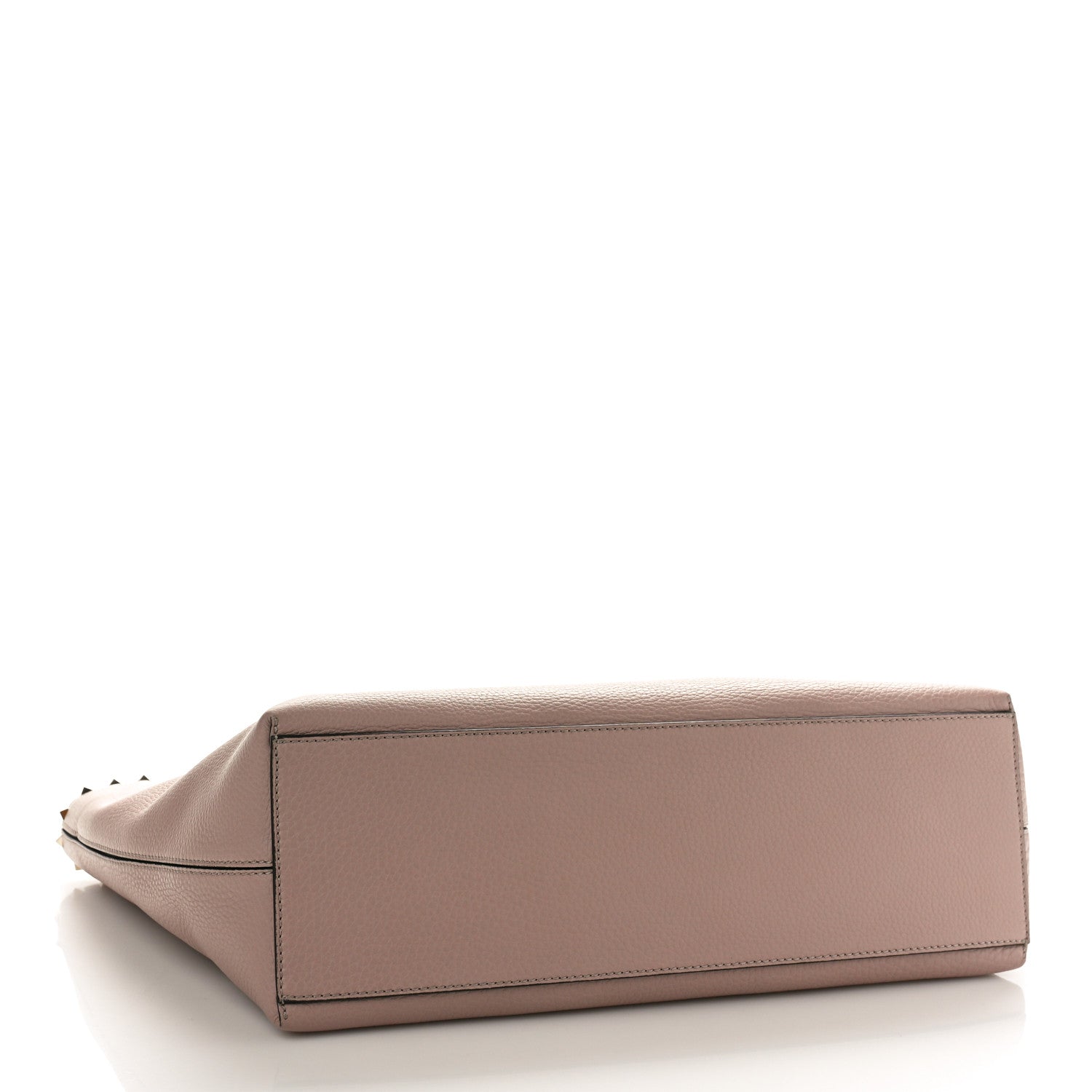 Valentino Garavani Grained Calfskin Rockstud Shoulder Tote Poudre 4 of 9