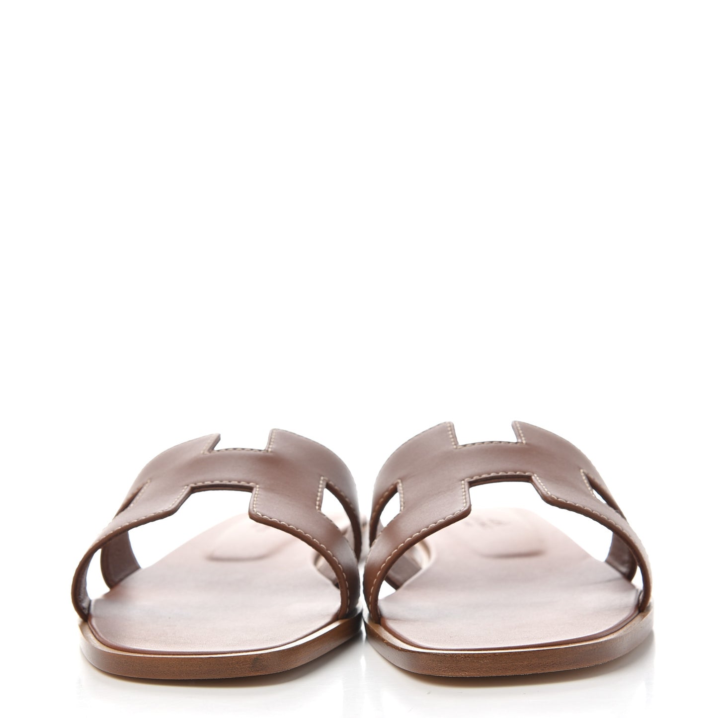Box Calfskin Oran Sandals 38.5 Gold