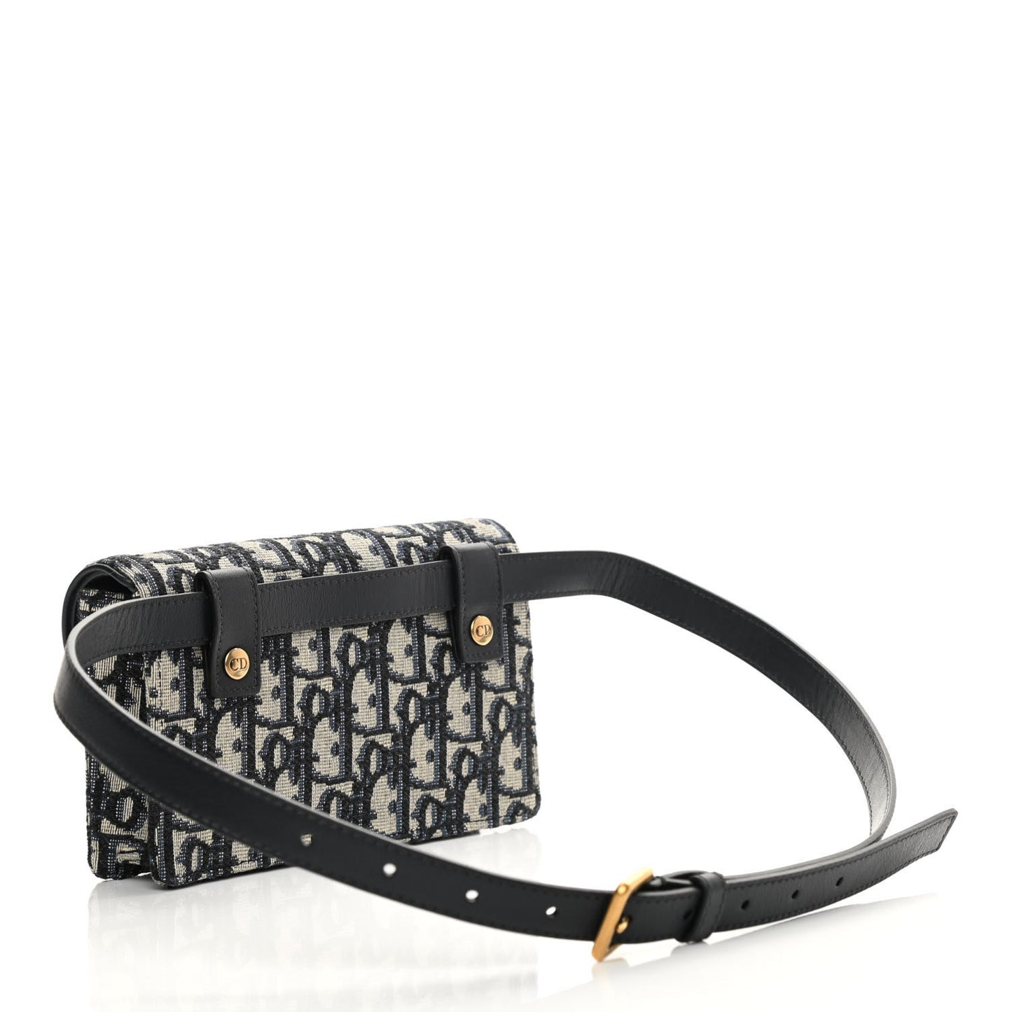 Oblique Saddle Belt Bag Blue