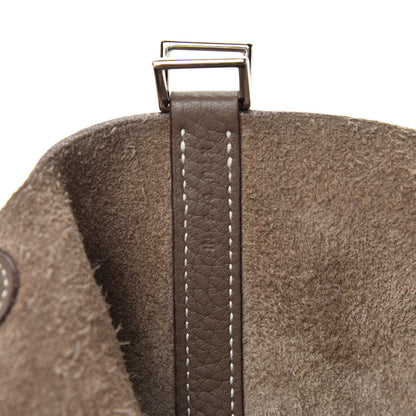 Hermes Taurillon Clemence Picotin Lock 18 PM Etoupe 9 of 11