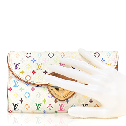 Louis Vuitton Monogram Multicolor Eugenie Wallet White Litchi 2 of 9