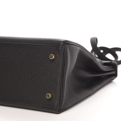 Hermes Togo Matte Alligator Kelly Retourne Touch 32 Black 9 of 11