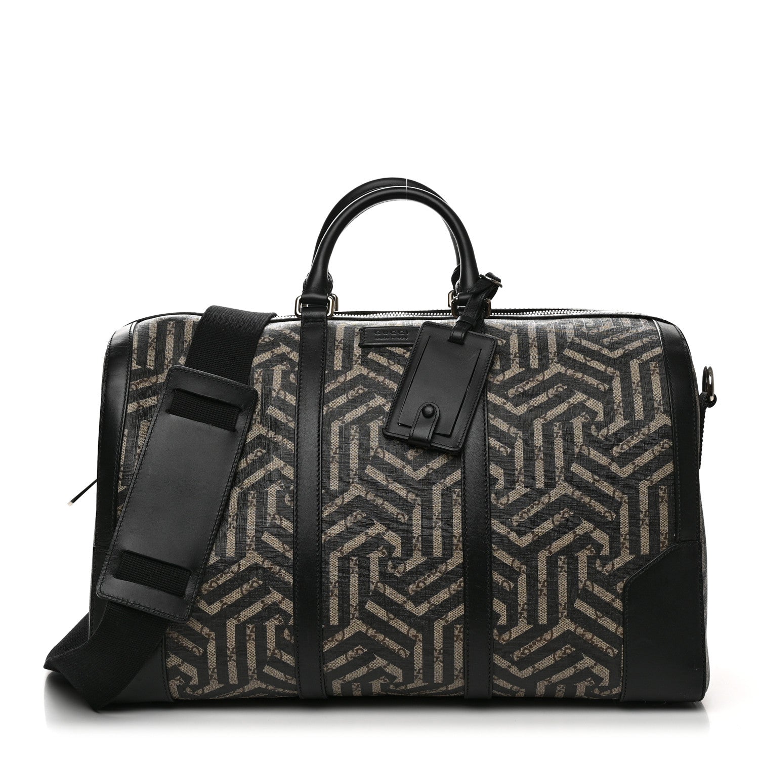Gucci GG Supreme Monogram Caleido Medium Duffle Black 1 of 11