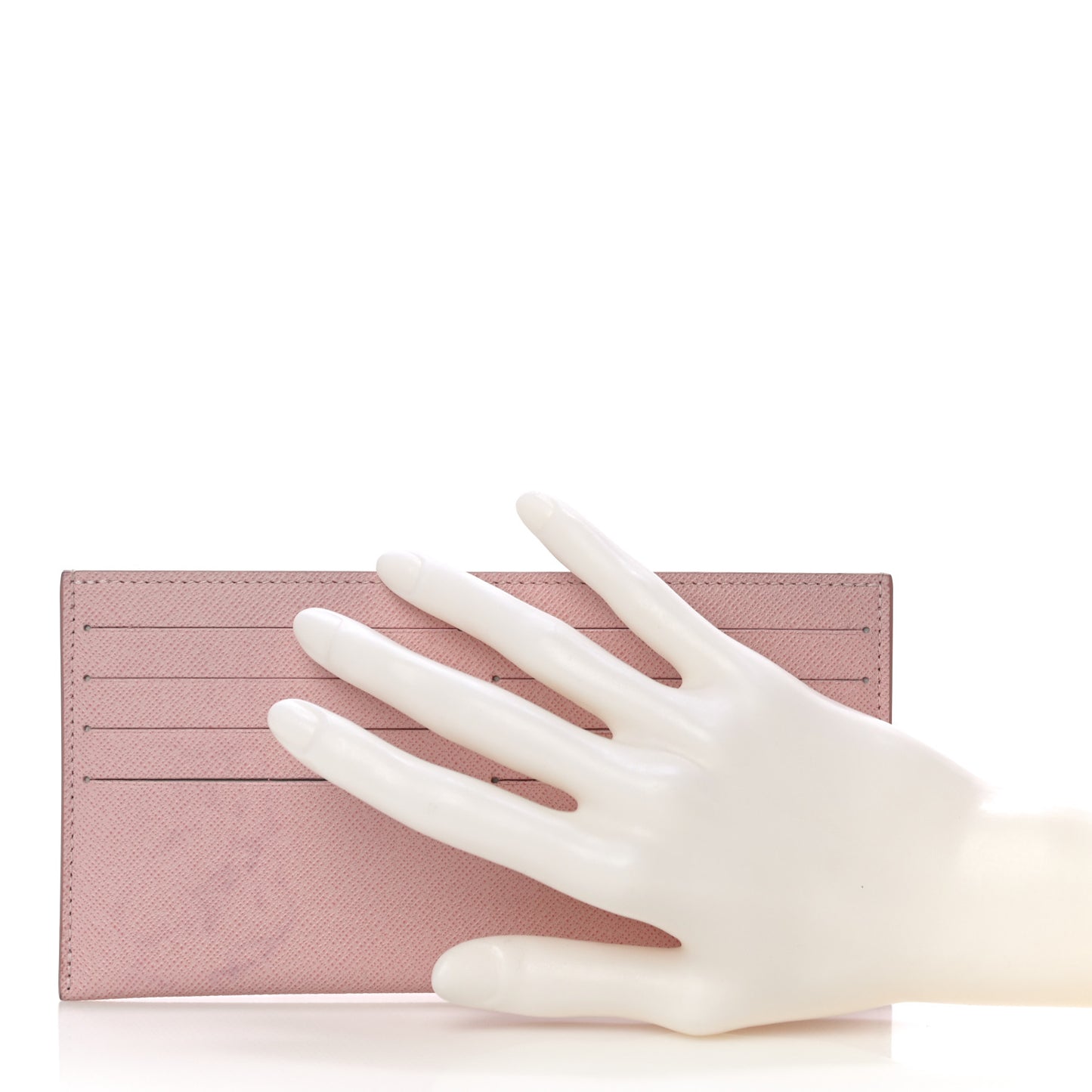 Calfskin Felicie Card Holder Insert Rose Ballerine