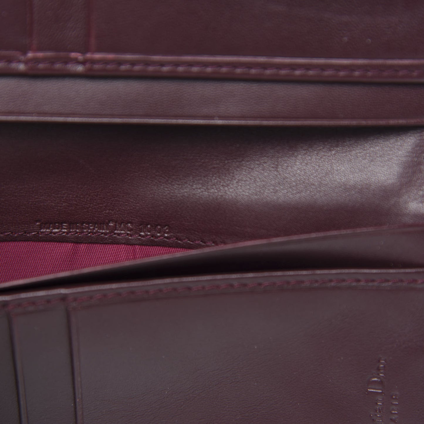 Monogram Saddle Wallet Burgundy