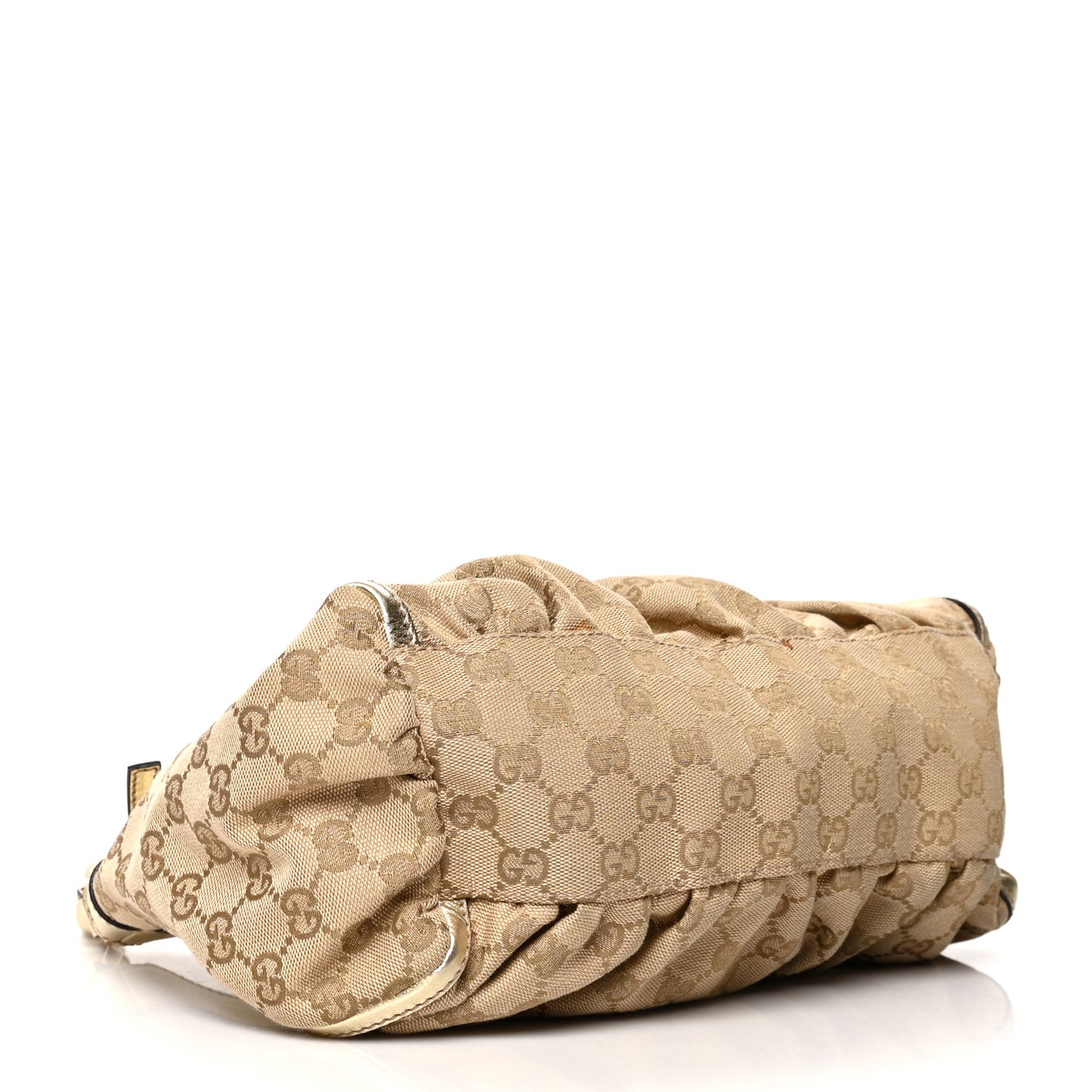 Monogram Medium D Gold Hobo Gold