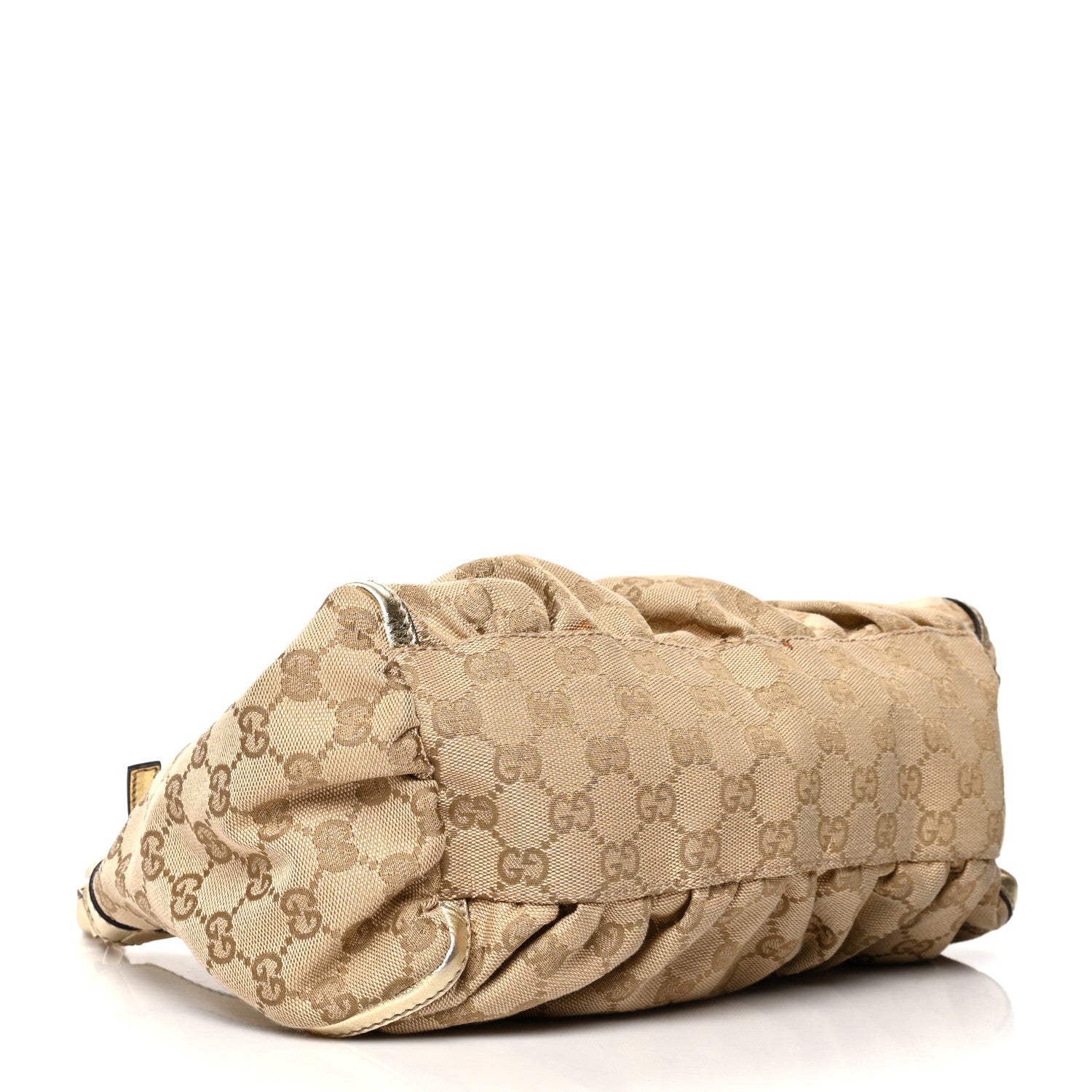 Gucci Monogram Medium D Gold Hobo Gold 3 of 15