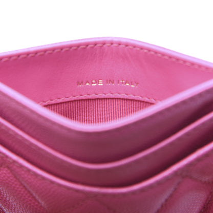 Chanel Caviar Quilted Card Holder Pink 9 of 12