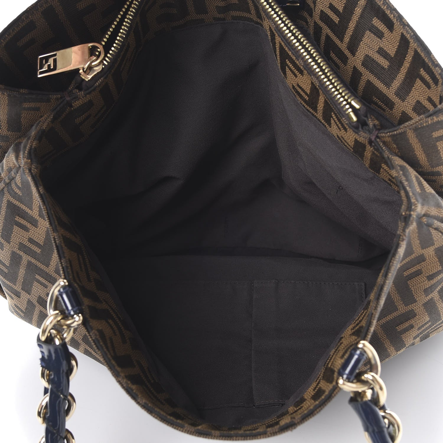 Fendi Zucca Mia Tote Tobacco 5 of 10