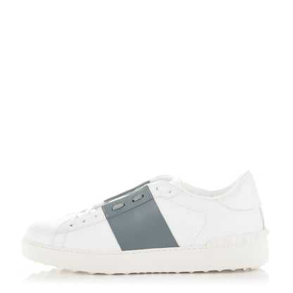 Valentino Garavani Calfskin Womens Rockstud Open Sneakers 40 White Light Stone 1 of 7