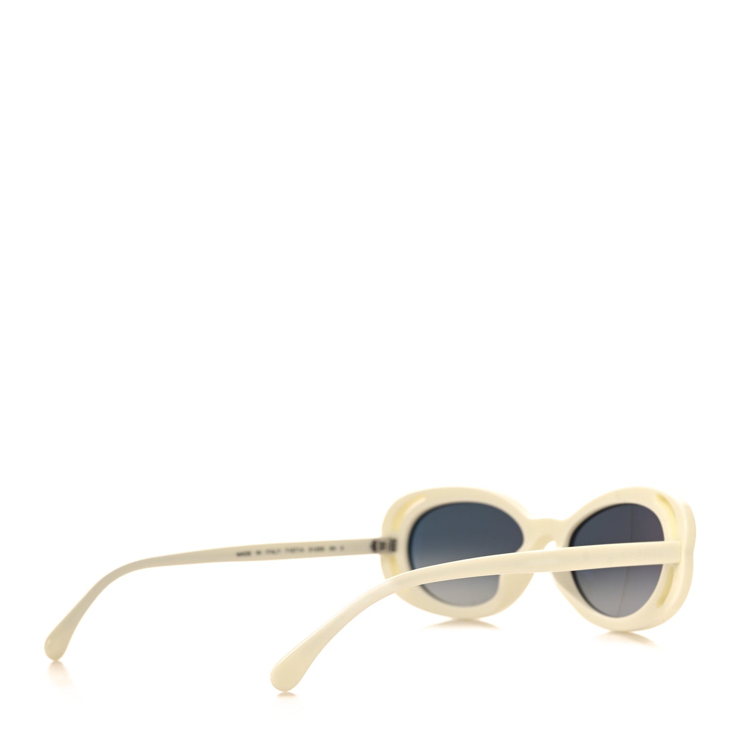 Chanel Acetate Oval Sunglasses 71571A White 4 of 7