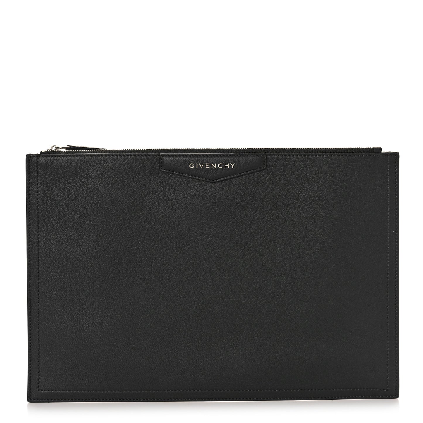 Sugar Goatskin Large Antigona Pouch Black