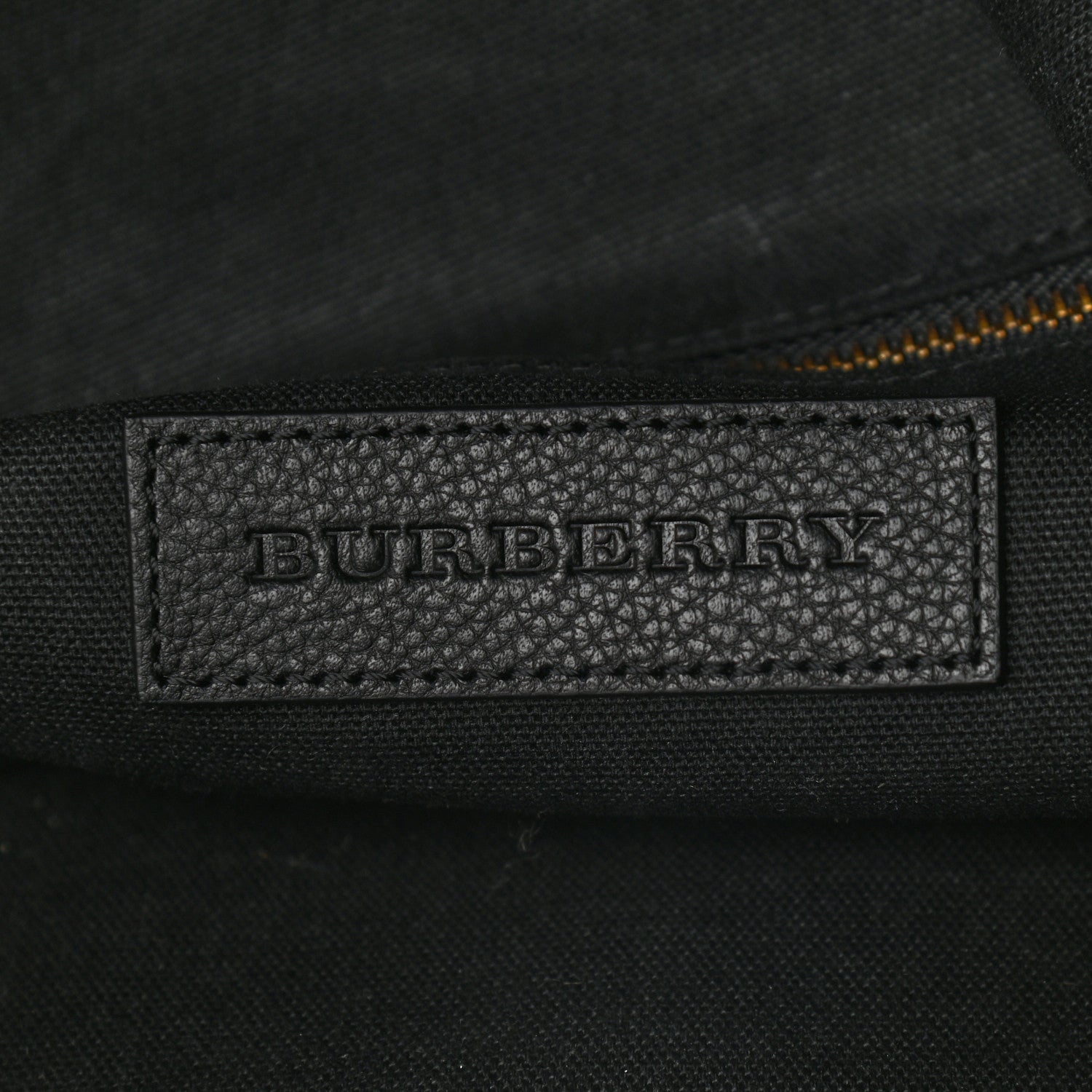 Burberry Grainy Calfskin Mega Check Armley Folding Messenger Black 7 of 11