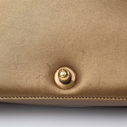 Chanel Metallic Calfskin Quilted Small Boy Flap Gold 12 of 13