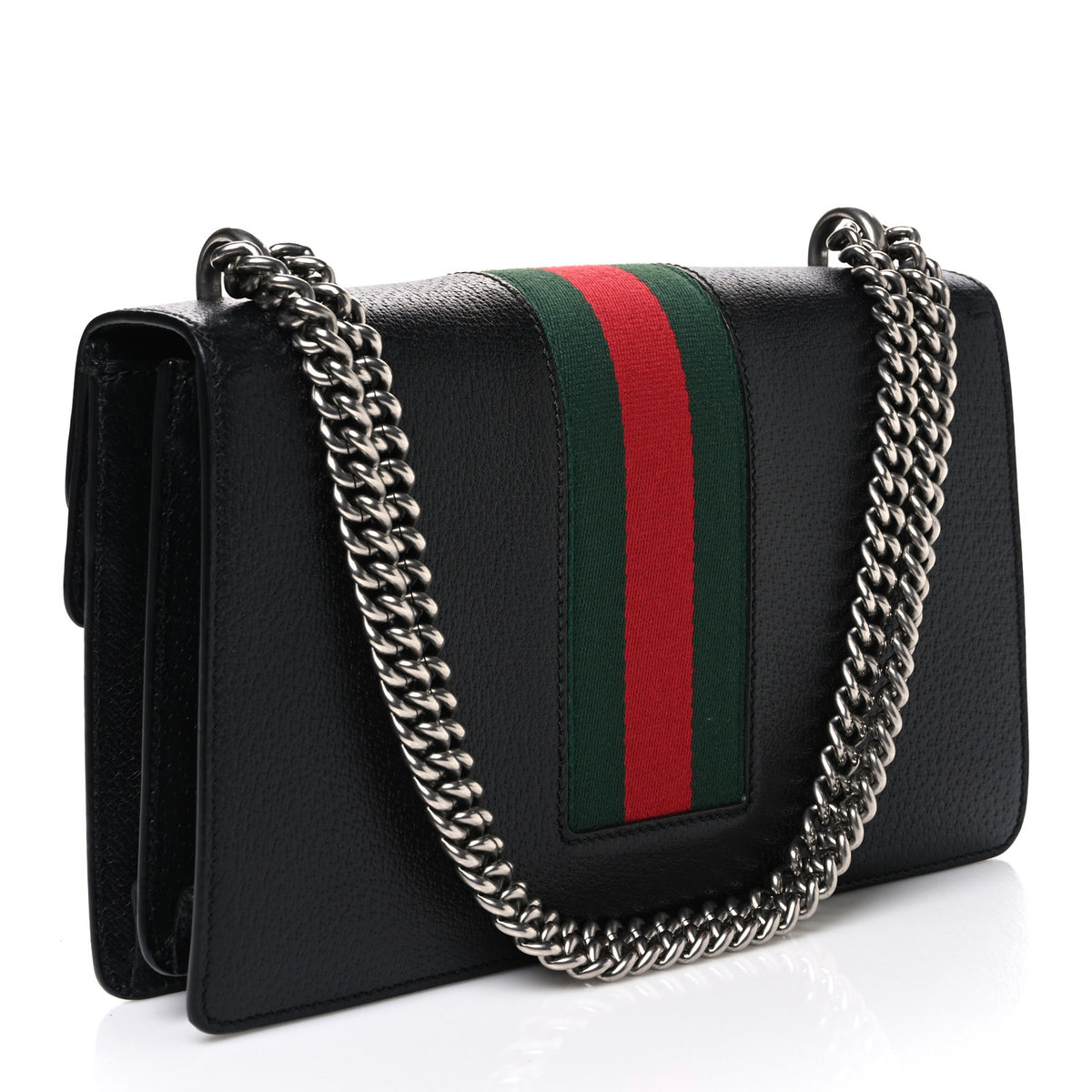 Calfskin Web Small Dionysus Shoulder Bag Black