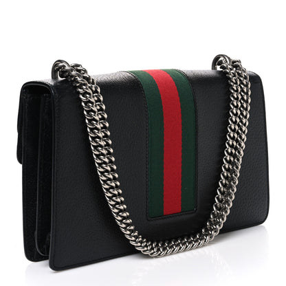 Gucci Calfskin Web Small Dionysus Shoulder Bag Black 2 of 10