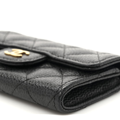 Chanel Caviar Quilted Flap Card Holder Black 8 of 9