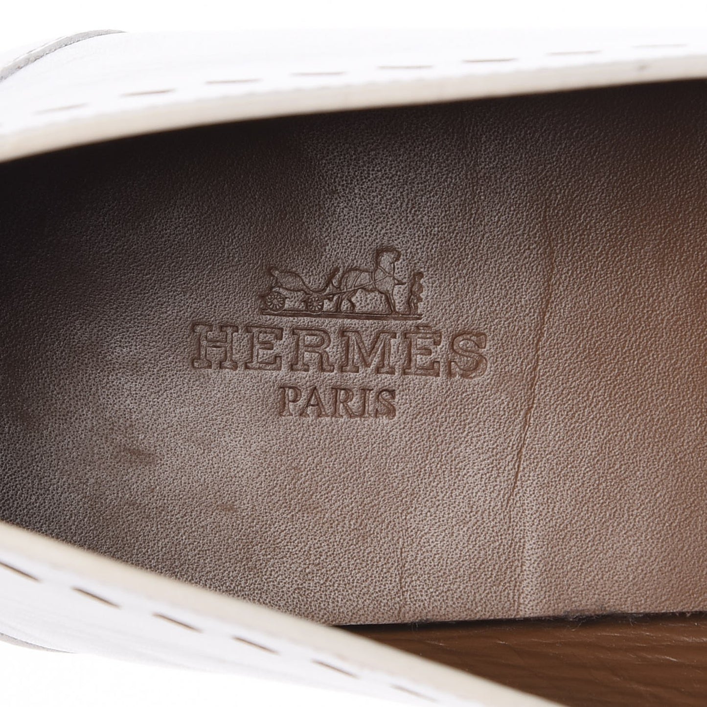 Calfskin Ovale Moccasin Loafers 38.5
