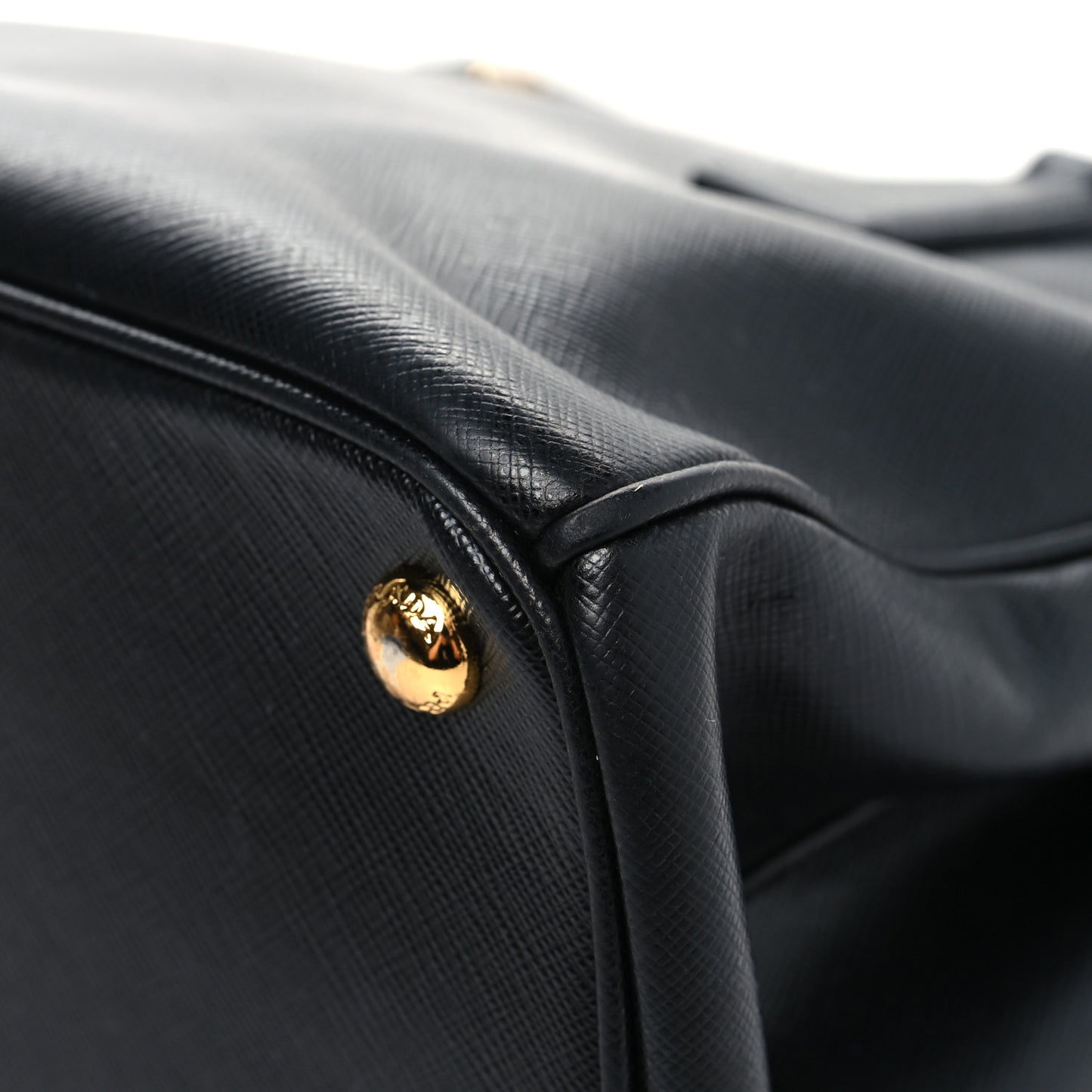 Saffiano Small Galleria Double Zip Tote Black