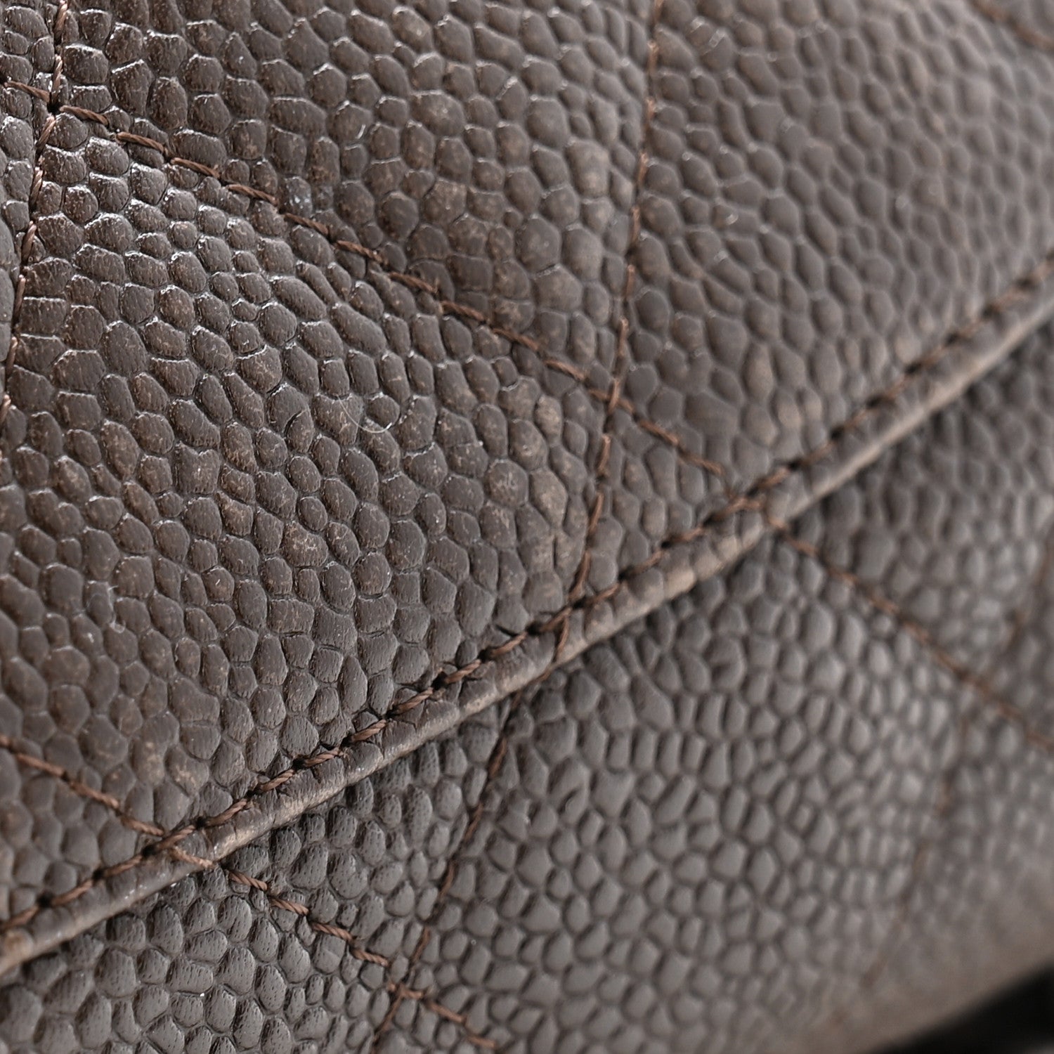 Chanel Caviar Quilted Jumbo Single Flap Dark Brown 12 of 15