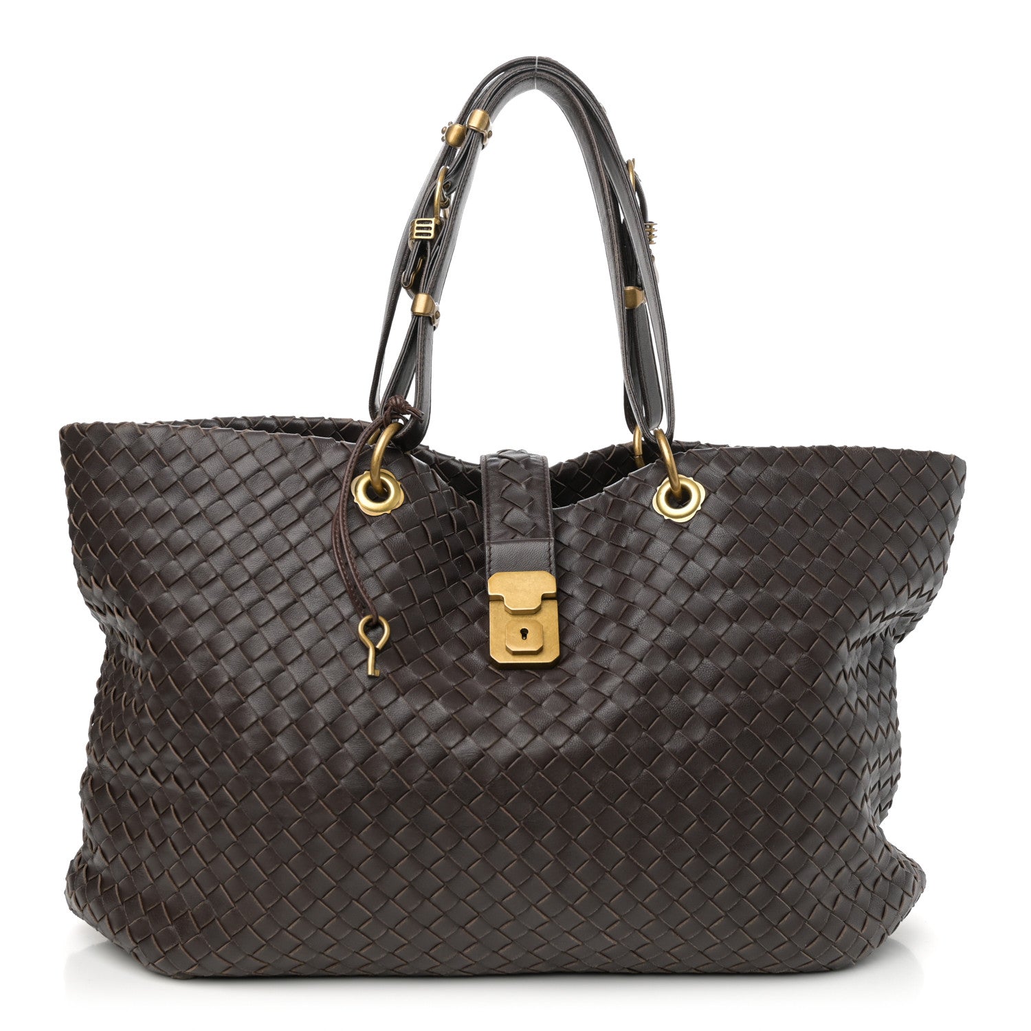 Bottega Veneta Nappa Intrecciato Large Capri Tote Ebano 1 of 10