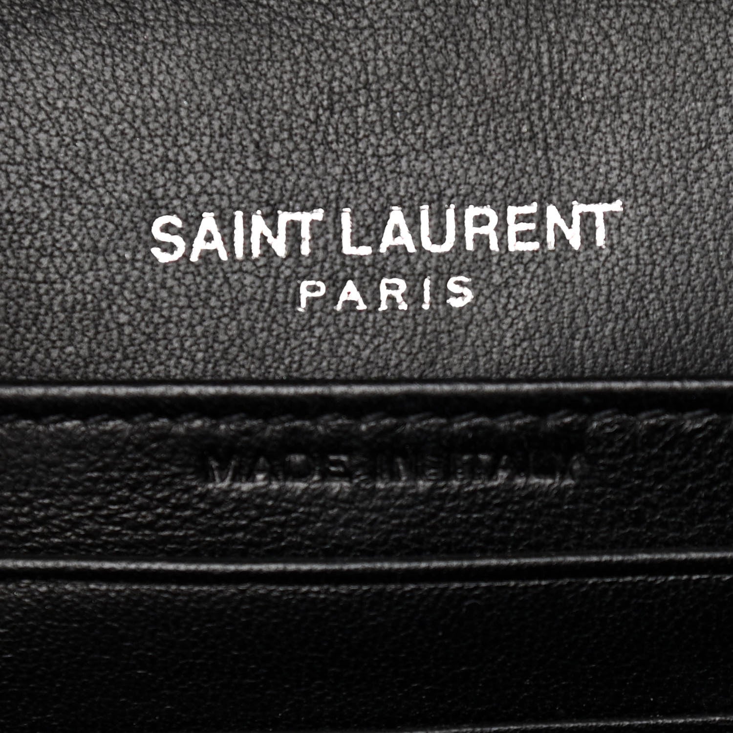 Saint Laurent Metallic Ayers Monogram Toy Kate Strap Wallet Cherry 6 of 9