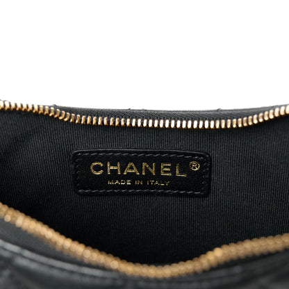 Chanel Lambskin Quilted Chain Around Hobo Black 6 of 11