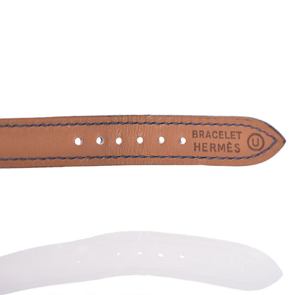 Hermes Stainless Steel Courchevel 20mm Kelly Cadena Quartz Watch Bleu France 9 of 11
