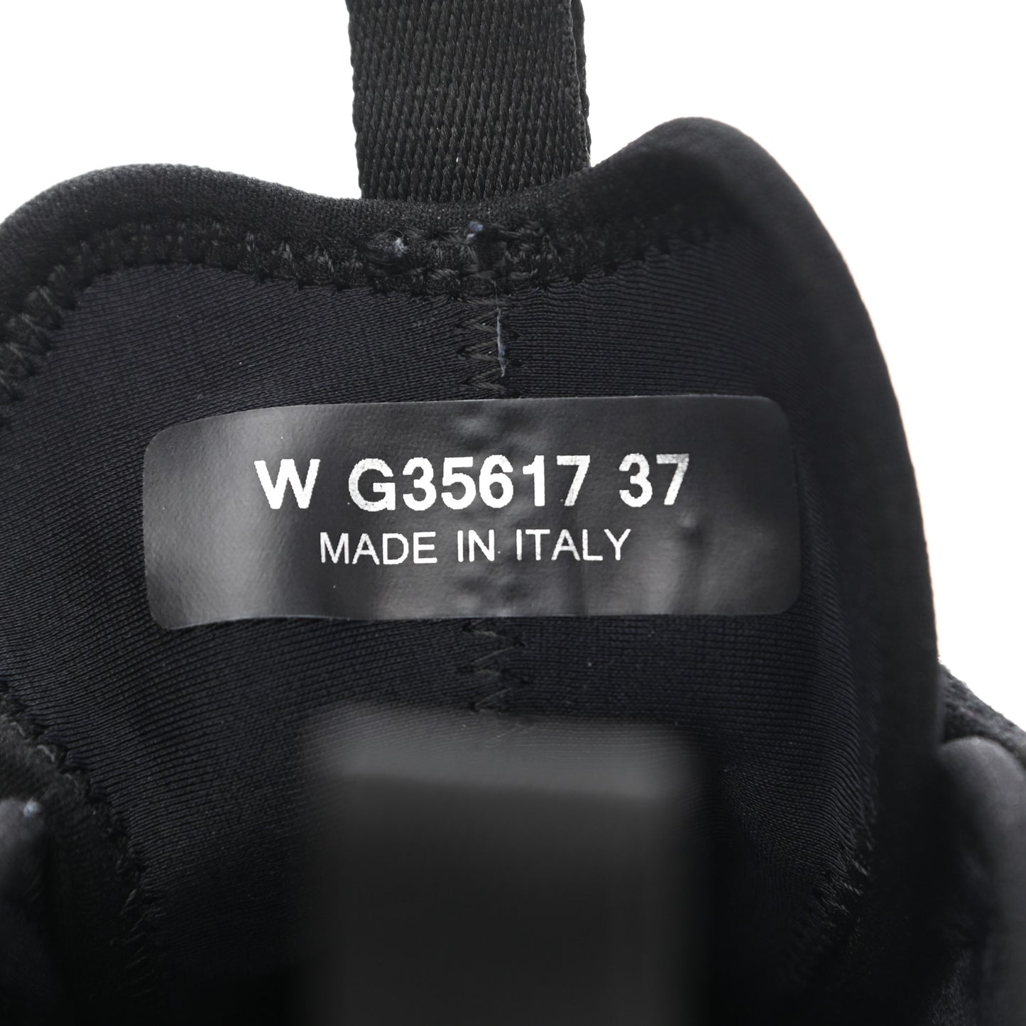 Velvet Calfskin Mixed Fibers CC Sneakers 37 Black