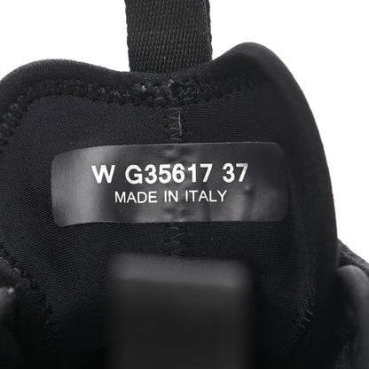 Chanel Velvet Calfskin Mixed Fibers CC Sneakers 37 Black 8 of 11