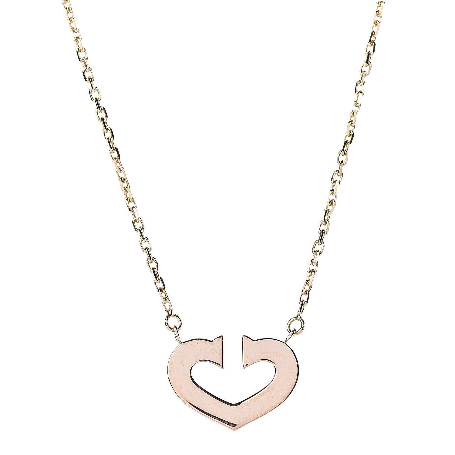 Cartier 18K Yellow Gold Medium Hearts and Symbols Necklace 4 of 7
