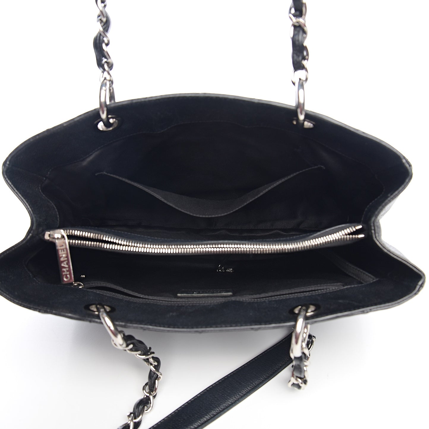 Caviar Quilted Grand Shopping Tote GST Black