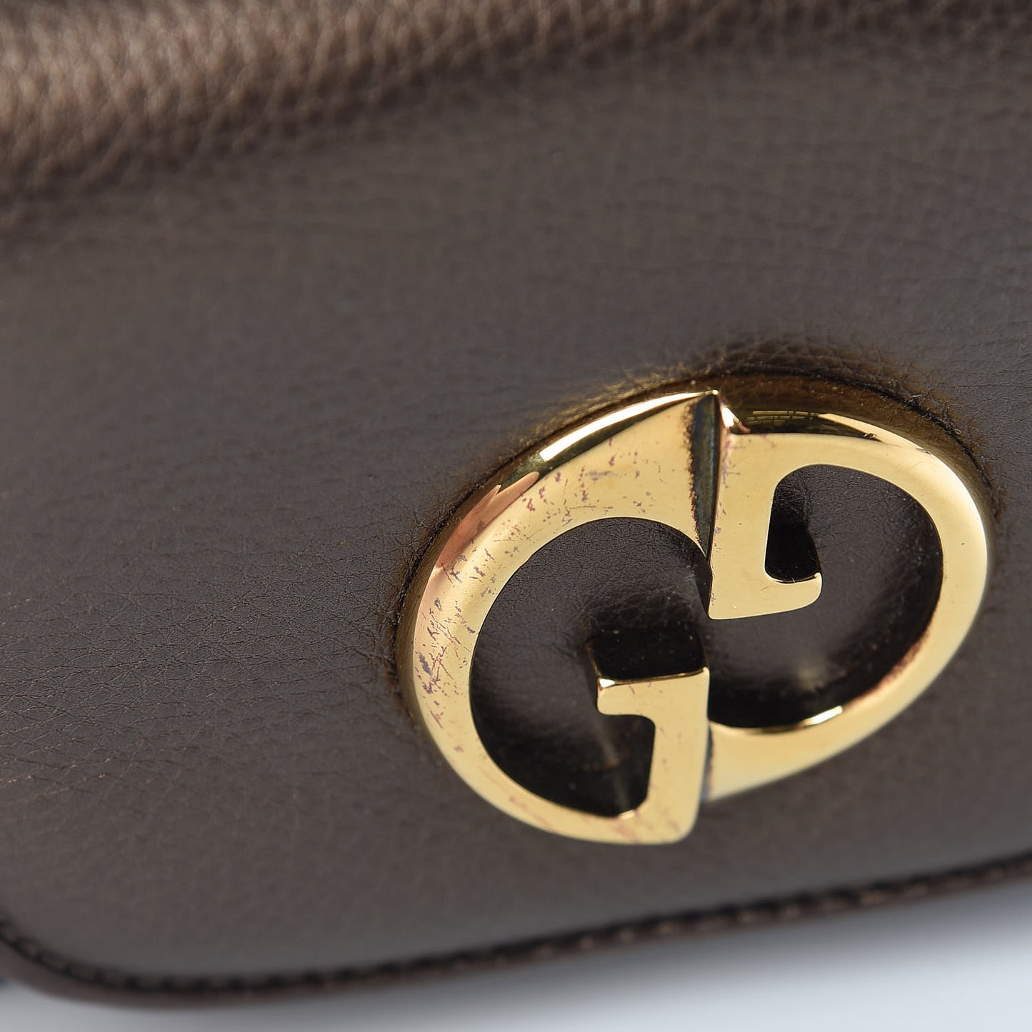 Metallic Pebbled Calfskin Small 1973 Chain Shoulder Bag Winter Leaf