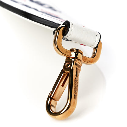 Fendi X FILA Calfskin Mania Mini Strap You White 6 of 7