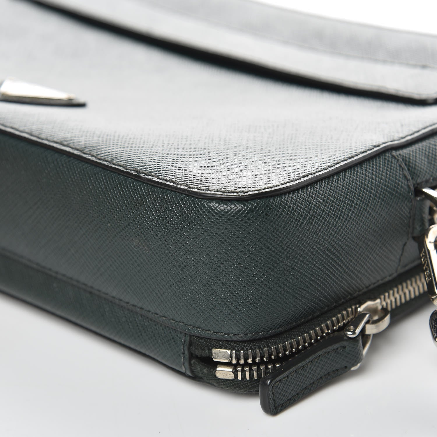 Prada Saffiano Travel Bag Smeraldo 8 of 10