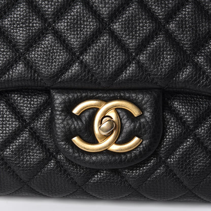 Chanel Calfskin Quilted XXL Travel Flap Bag Black 11 of 11