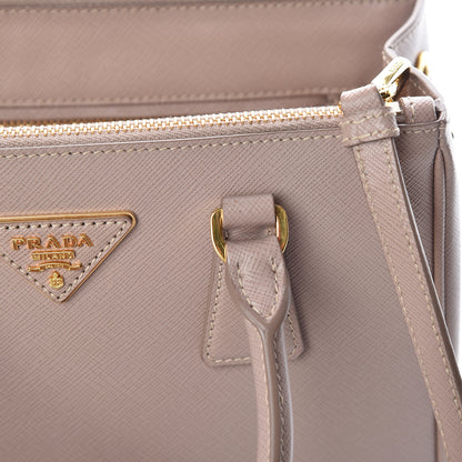 Prada Saffiano Mini Galleria Double Zip Tote Cammeo 12 of 17