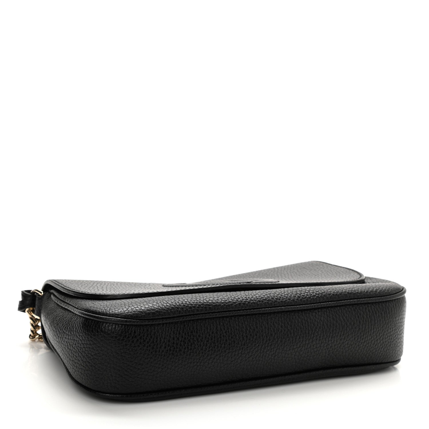 Gucci Pebbled Calfskin Medium Soho Flap Crossbody Black 4 of 8