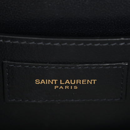 Saint Laurent Canvas Small Le Monogramme Satchel Beige Black 7 of 11