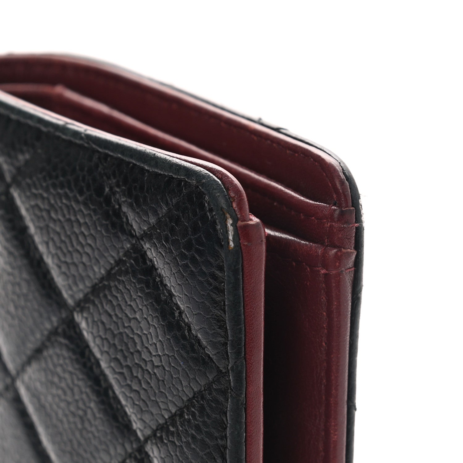 Chanel Caviar Quilted Yen Wallet Black 10 of 11