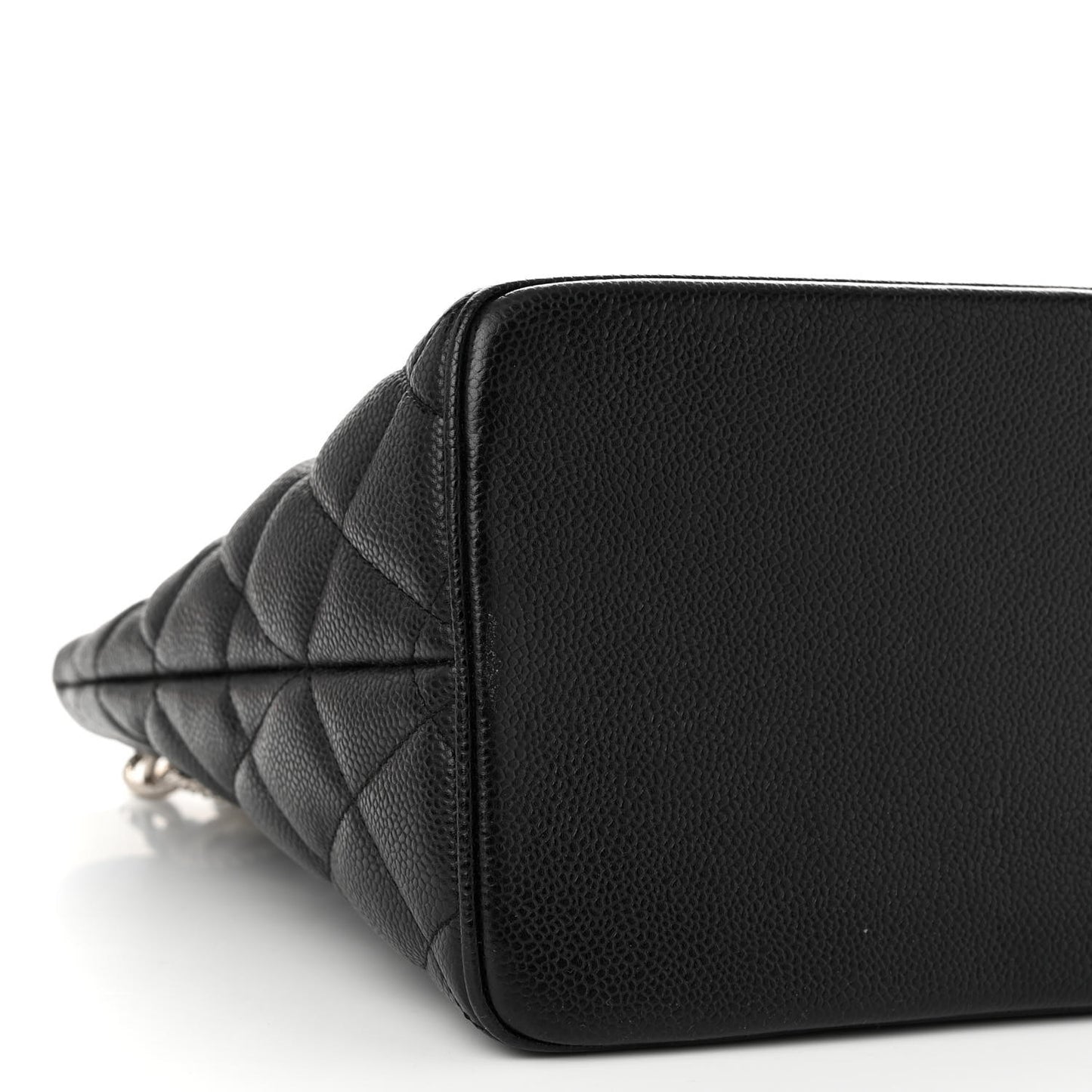 Caviar Quilted Medallion Tote Black