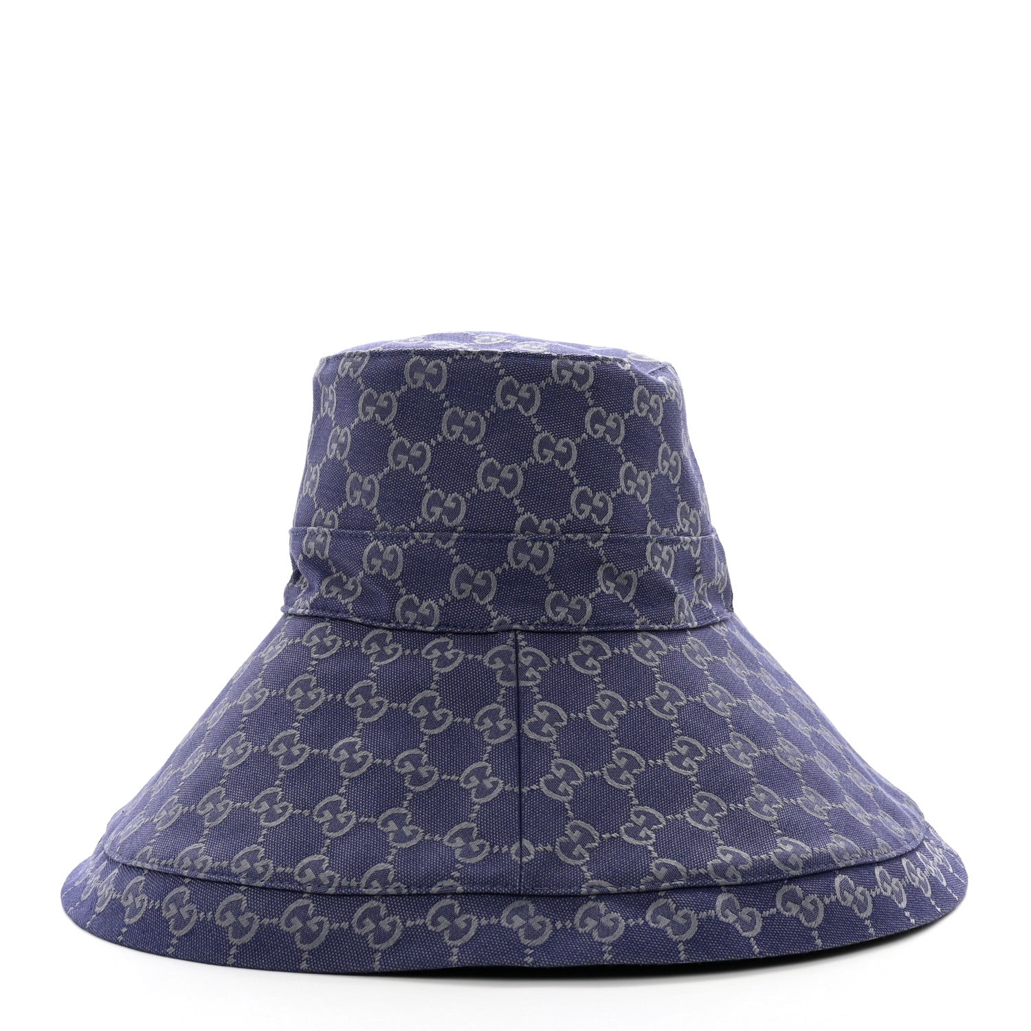 Gucci Denim GG Monogram Brim Hat M Blue 5 of 9