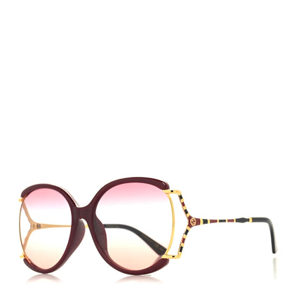 Gucci Metal Square Frame GG0594SA Sunglasses Red 1 of 8