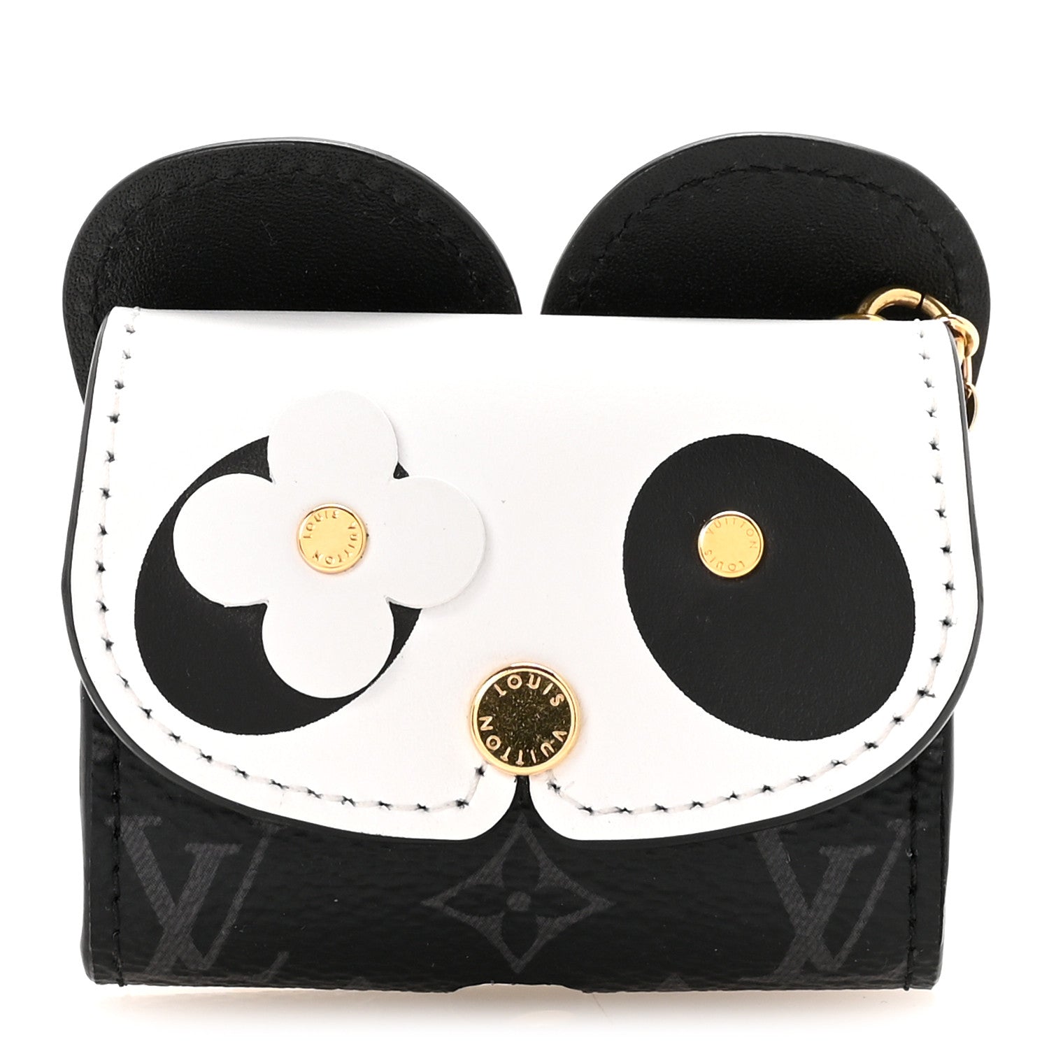 Louis Vuitton Monogram Eclipse Panda Earpods Case 1 of 7