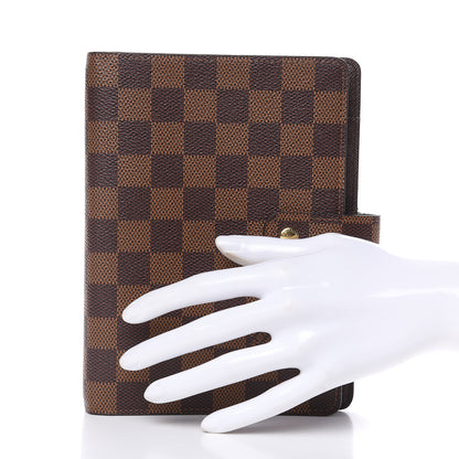 Louis Vuitton Damier Ebene Medium Ring Agenda Cover 2 of 8