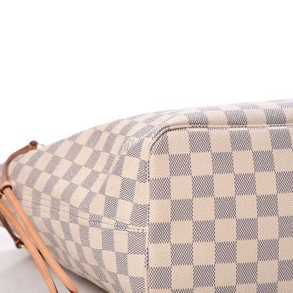 Louis Vuitton Damier Azur Neo Neverfull MM Rose Ballerine 12 of 16