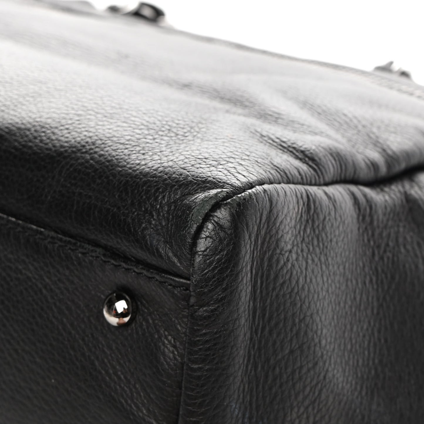 Deerskin Luxe Ligne Large Bowler Black
