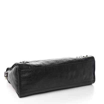 Balenciaga Chevre Gold Metallic Edge Hardware City Black 3 of 10