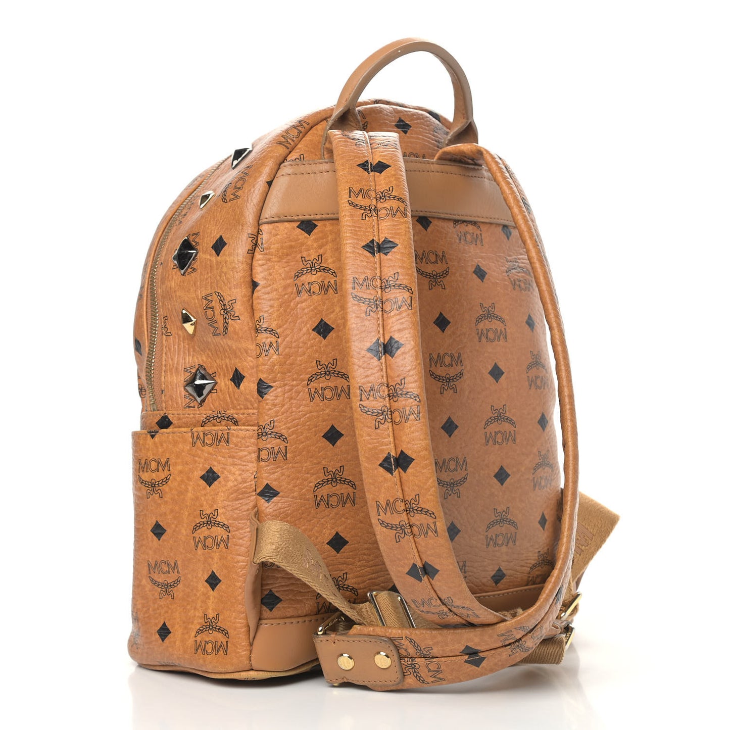 Visetos Studded Small Stark M Backpack Cognac