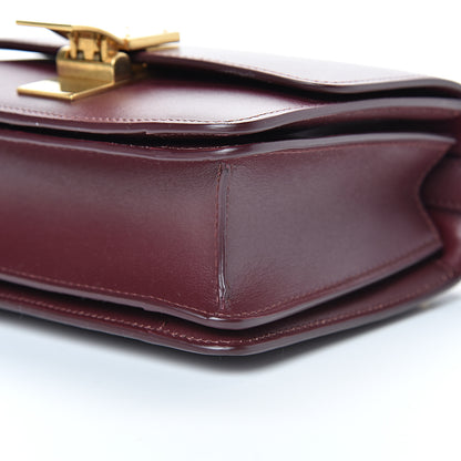 Celine Box Calfskin Small Classic Box Flap Bag Burgundy 9 of 9